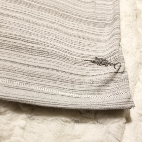 Tommy Bahama Gray Polo Shirt Size Medium - Picture 4 of 7